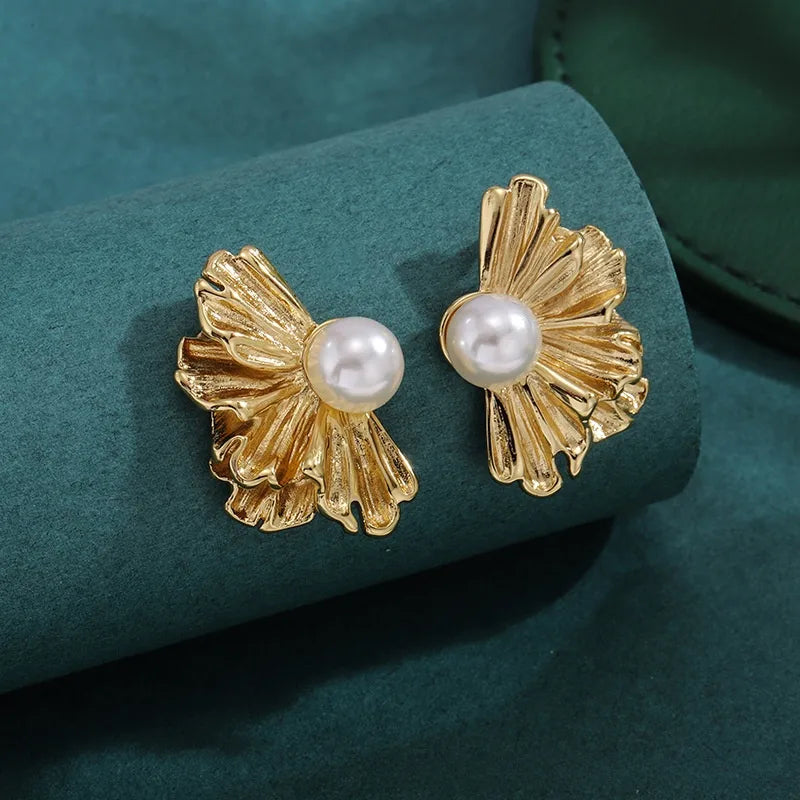 Bold Titanium Steel Large Hoop Earrings ES037