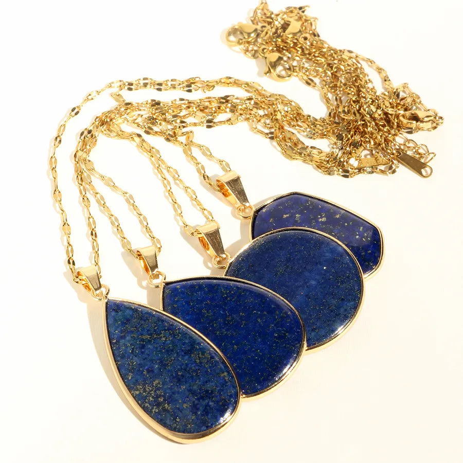 Lapis Lazuli Pendant Necklace – Handmade & Elegant