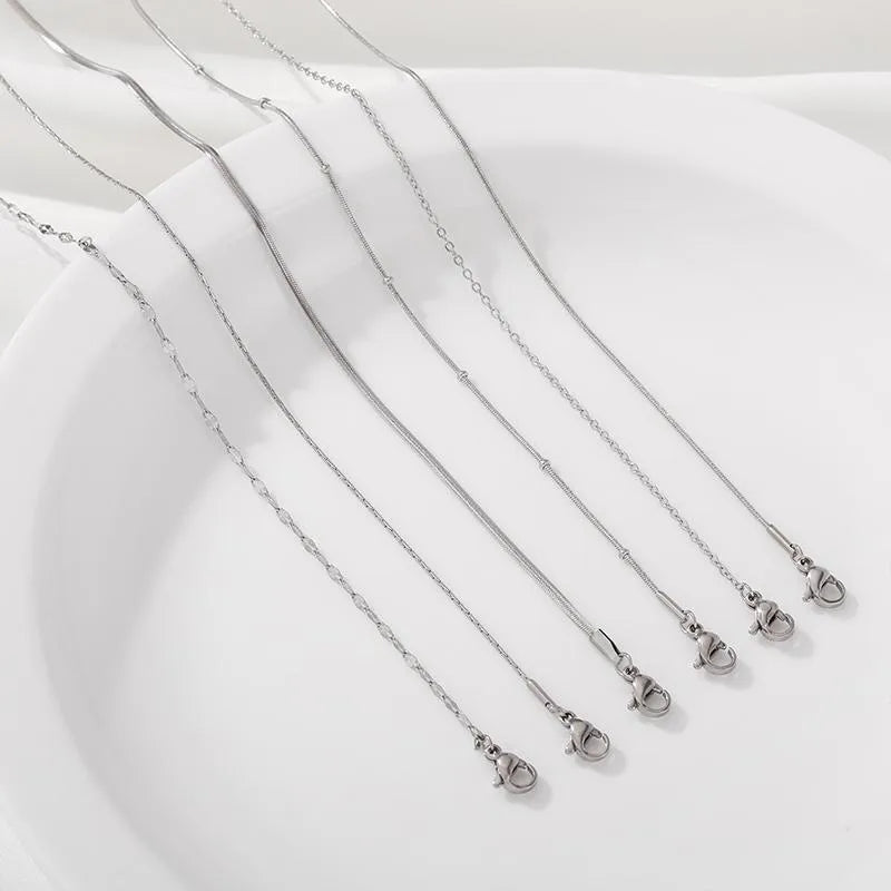 Unisex Titanium Steel Snake Chain Necklace