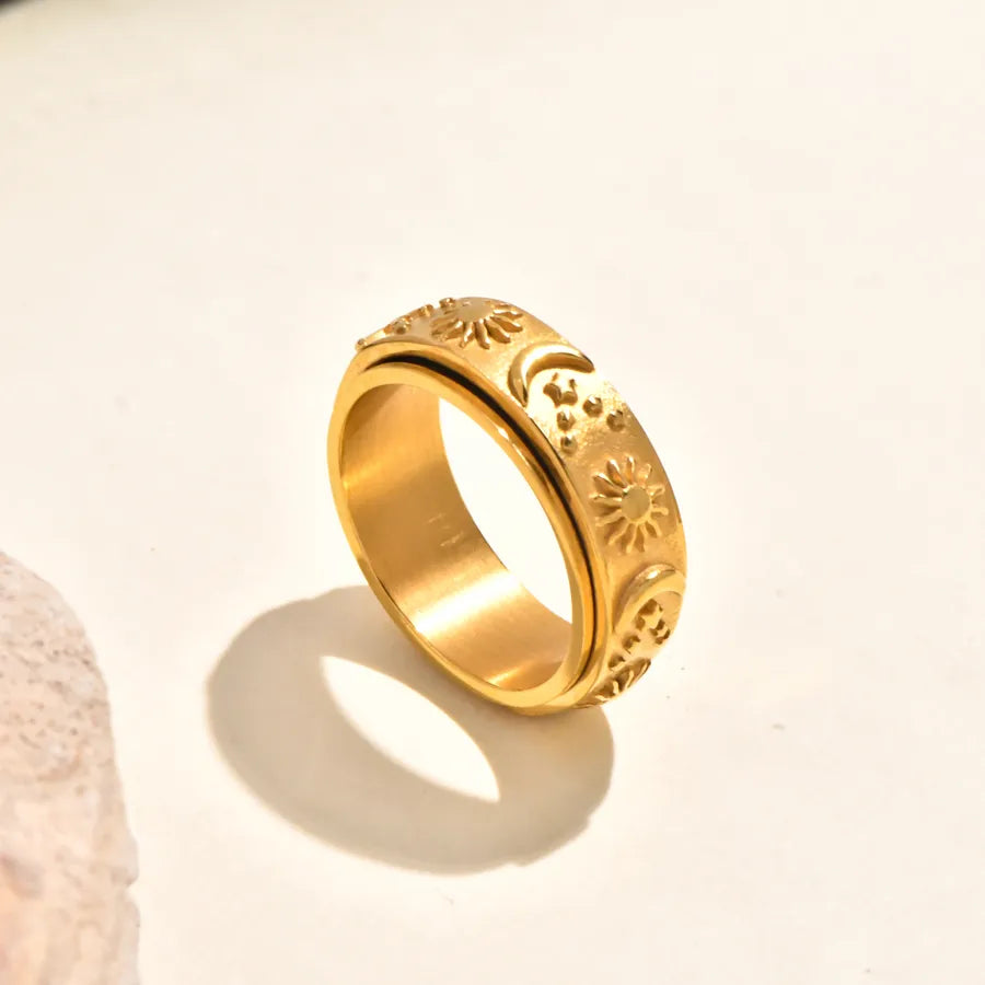 Gold Plated Boho Shell Ring 5772901