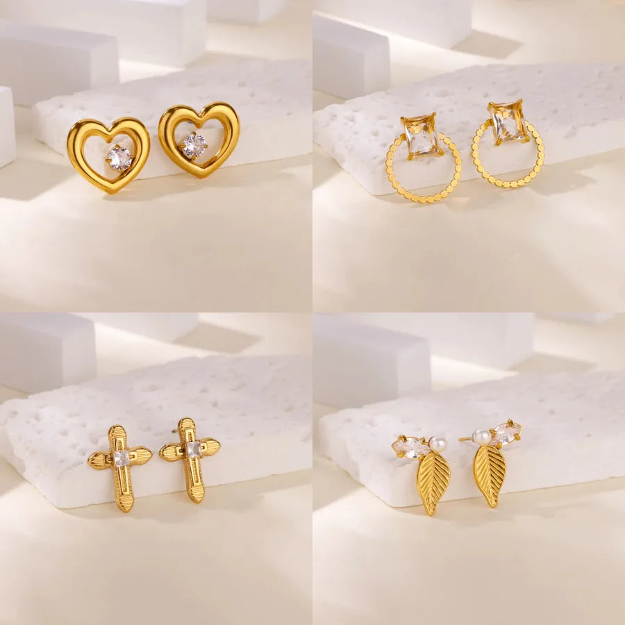 Gold Plated Leaf Ear Cuff Earrings for Women