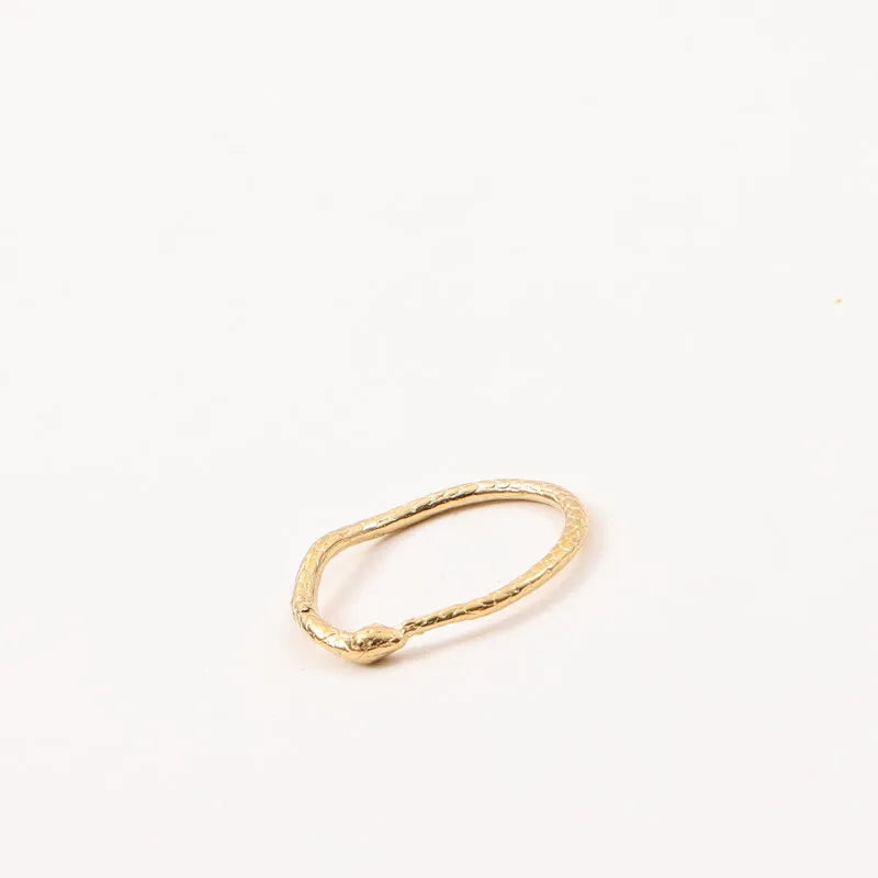 18K Gold Plated Geometric Titanium Steel Ring