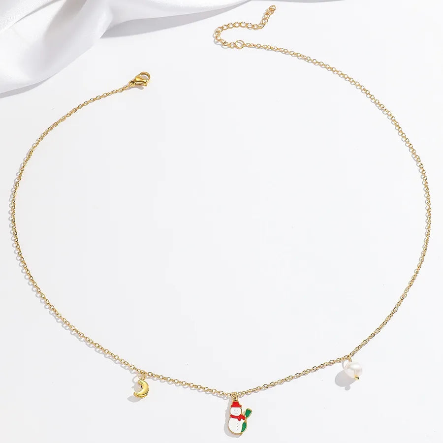 Elegant Freshwater Pearl Christmas Necklace