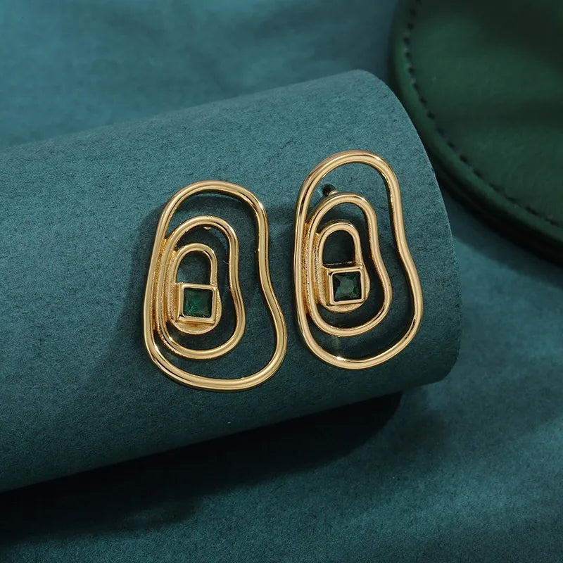 Bold Titanium Steel Large Hoop Earrings $ES064