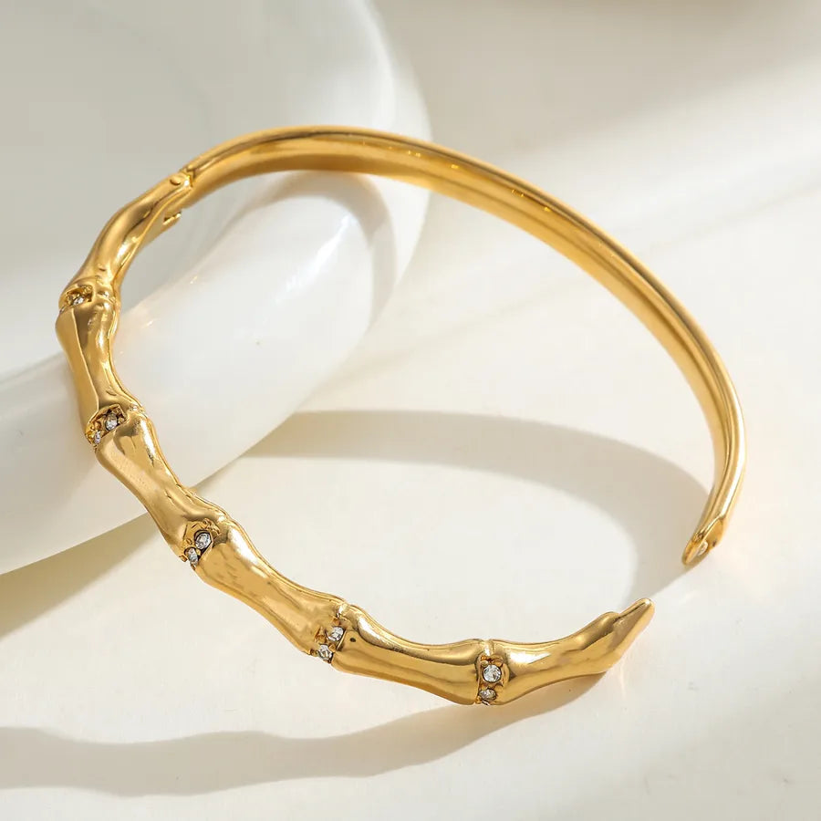 18K Gold Plated Geometric Zircon Bracelet