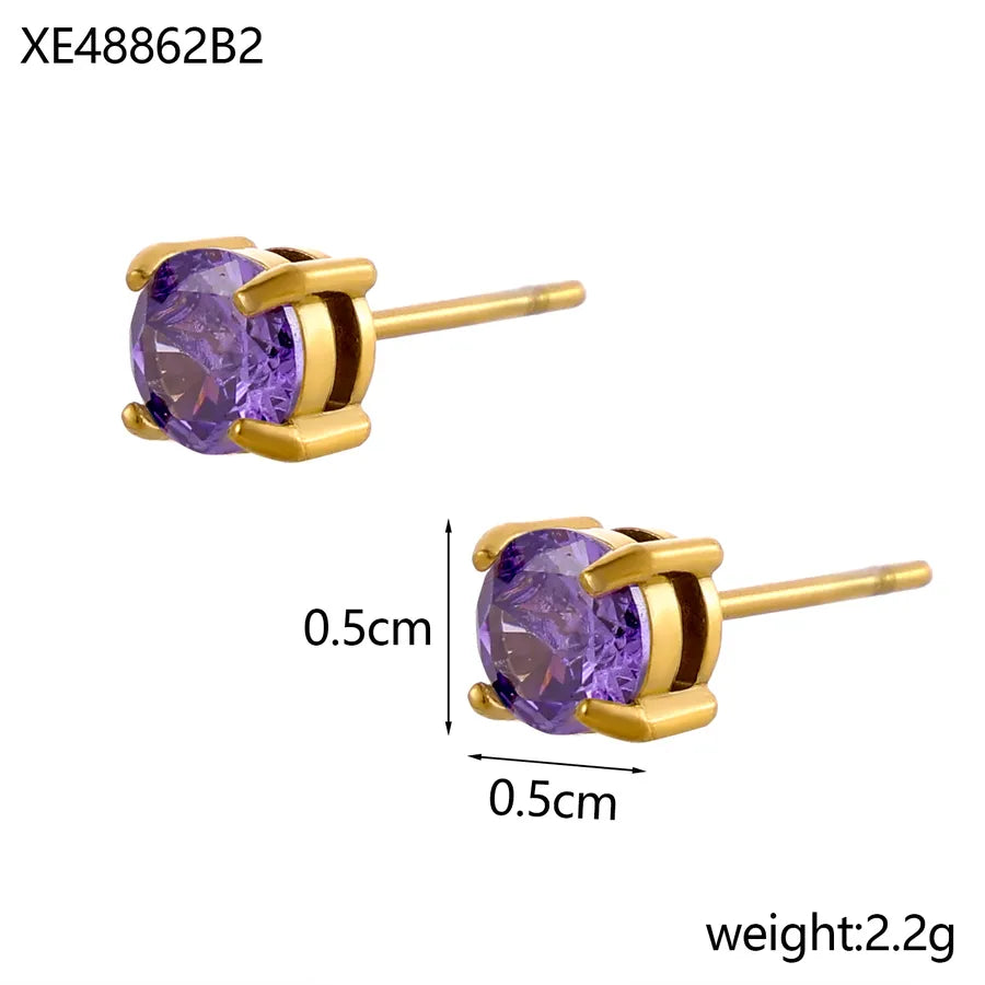 18K Gold Plated Geometric Titanium Steel Necklace One Size XE48862B2 9*9*1