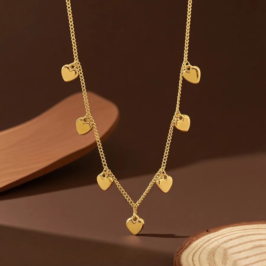 Titanium Steel Heart Pendant Necklace