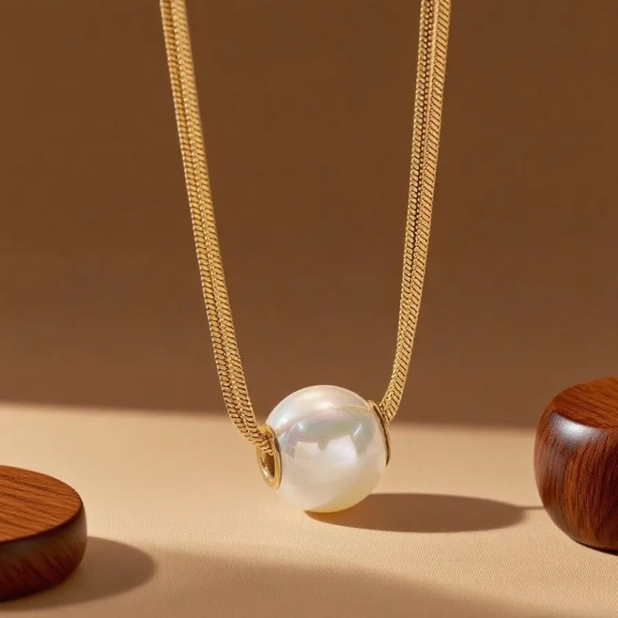 Double Layer Titanium Steel Heart Necklace