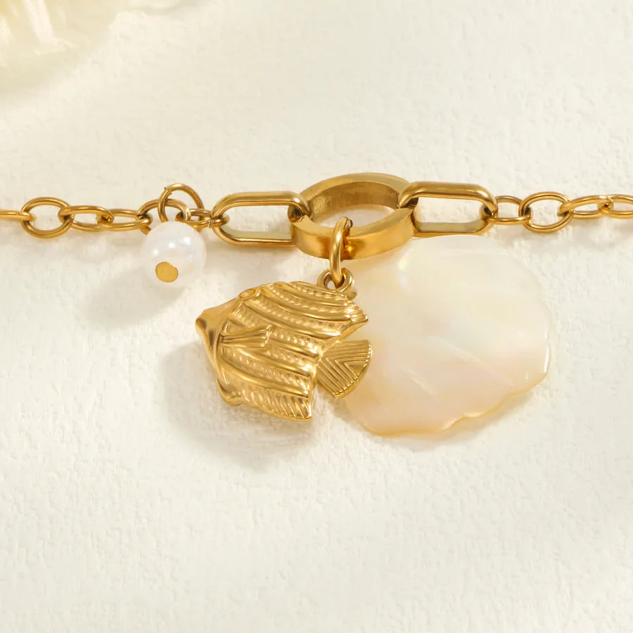 18K Gold Plated Tropical Fish Bracelet
