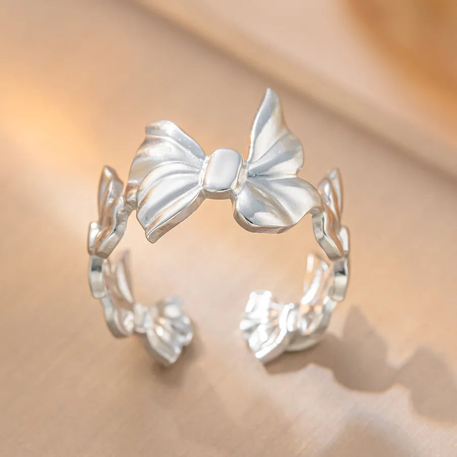 Geometric Titanium Steel Couple Ring K66 Steel Color Ring Open