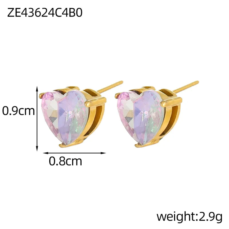 Minimalist Gold Heart Pendant Necklace One Size ZE43624C4B0 9*9*1