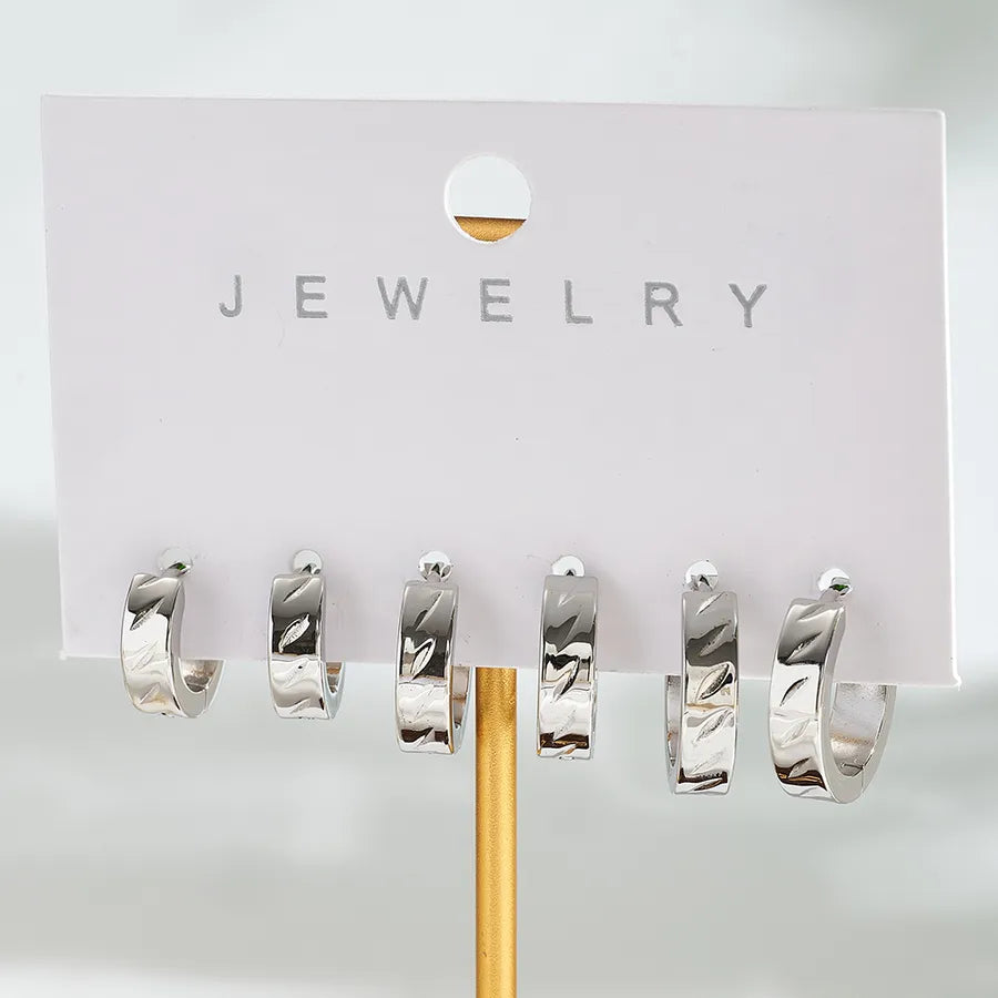 18K Gold Plated Stainless Steel Hoop Earrings