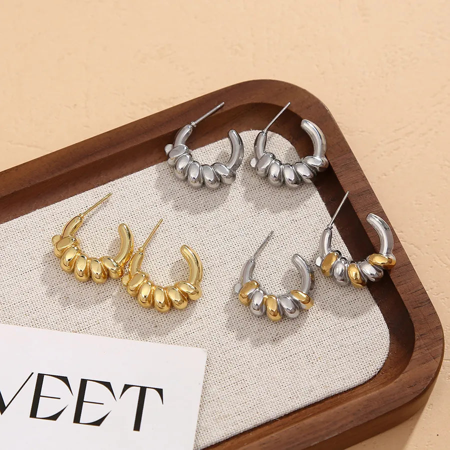 Twisted Titanium Steel Ear Cuff Earrings