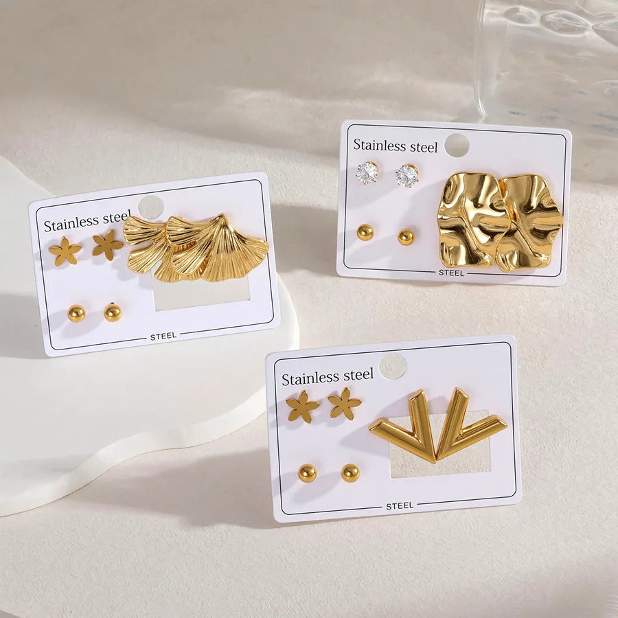 Butterfly Knot Geometric Stud Earrings