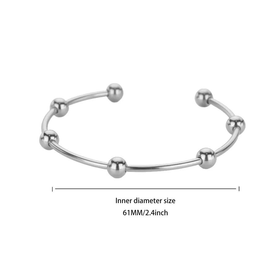 18K Gold Plated Stainless Steel Open Bangle 2