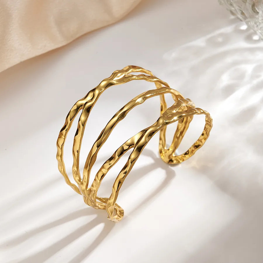 18K Gold Plated Stainless Steel Bangle