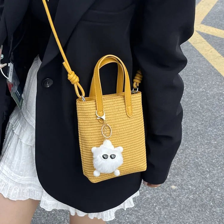 Women's Color Block PU Leather Shoulder Bag