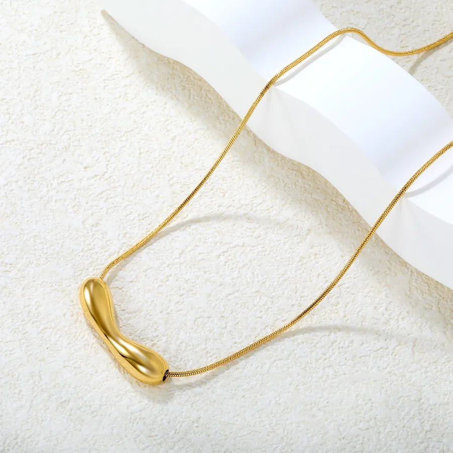 Geometric Gold Plated Stainless Steel Necklace