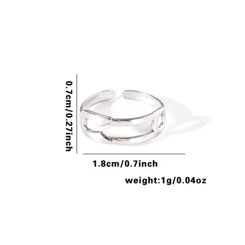 Titanium Steel Fish Tail Ring for Women