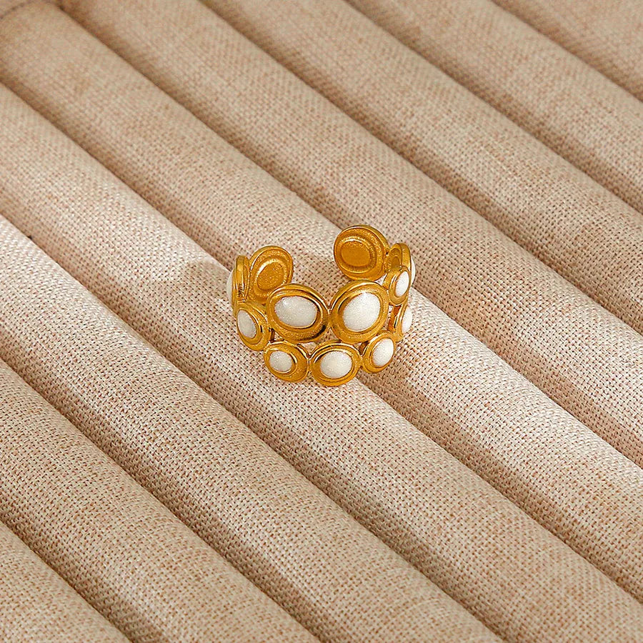 Heart Pattern Stainless Steel Ring 74