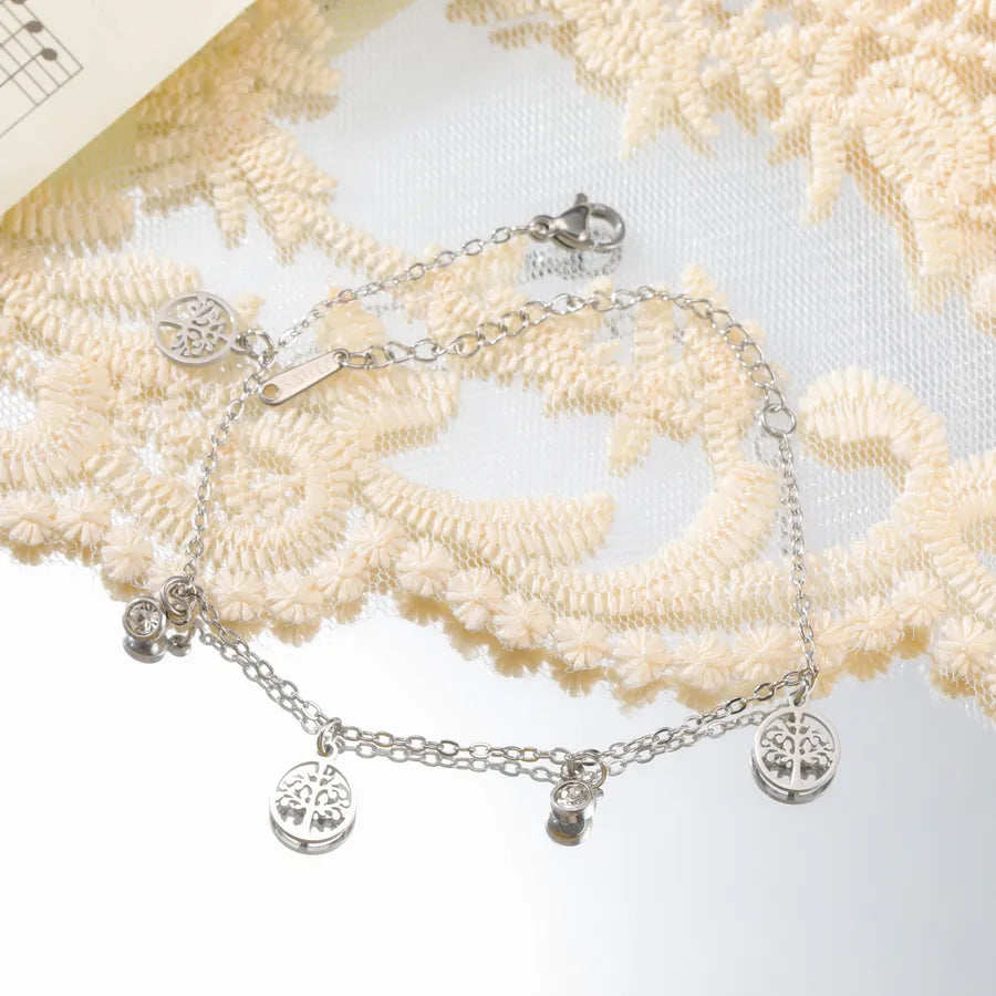 Gold Tree of Life Stainless Steel Bracelet