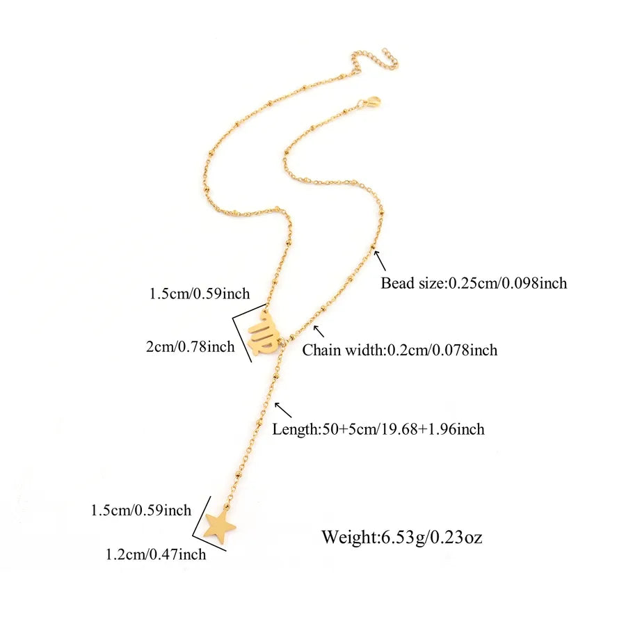 Gold Constellation Pendant Necklace – Stainless Steel