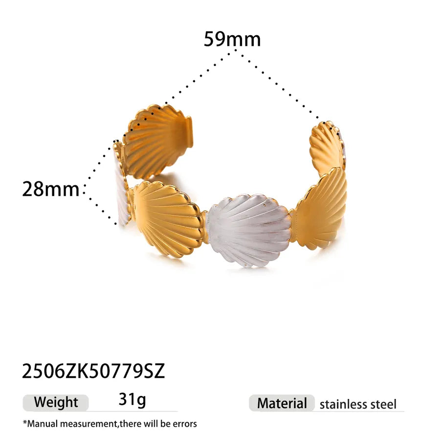 Gold Plated Geometric Stainless Steel Bracelet 2506ZK50779SZ