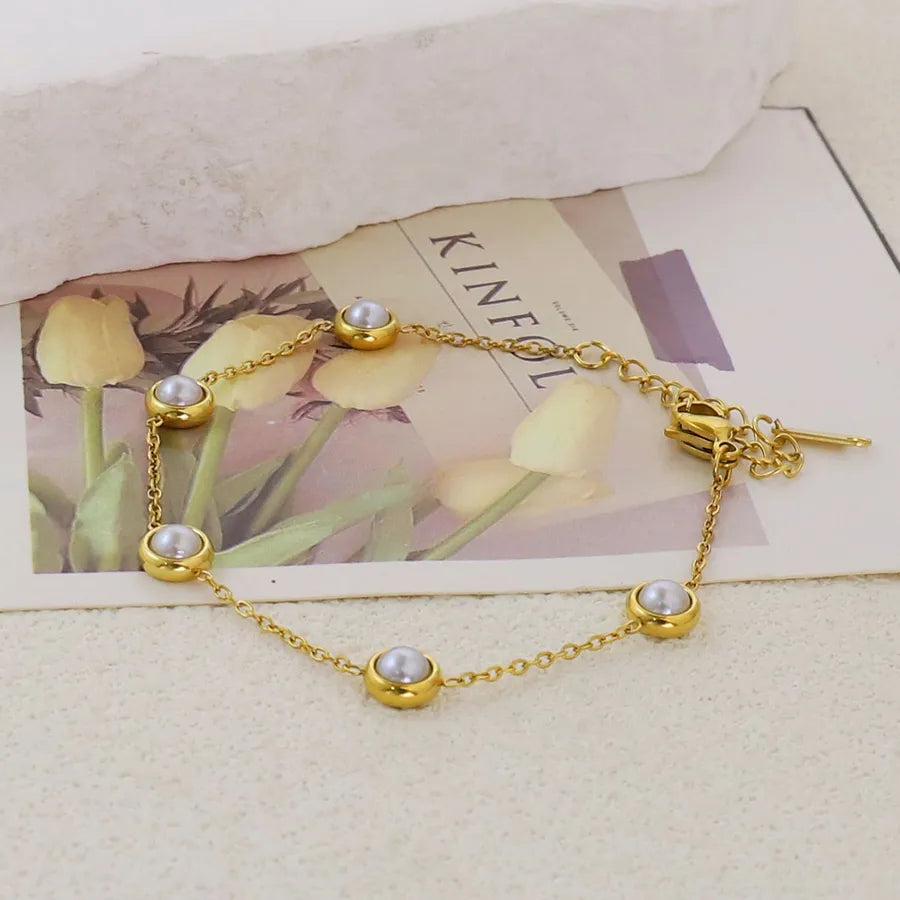 Gold Plated Stainless Steel Asymmetric Bracelet Average Size Gold Style 23