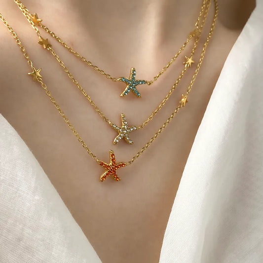 Elegant Gold Plated Titanium Steel Necklace