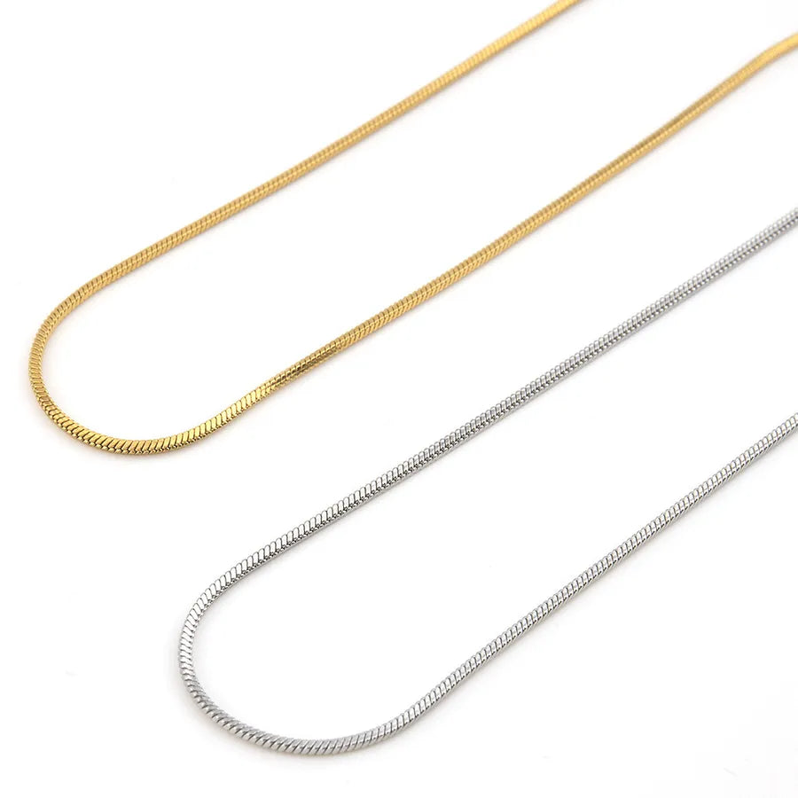 18K Gold Titanium Snake Chain Necklace