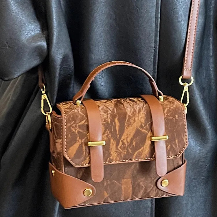 Vintage Square Crossbody Handbag – Autumn Edit - Smiling Maria - Everything For Women