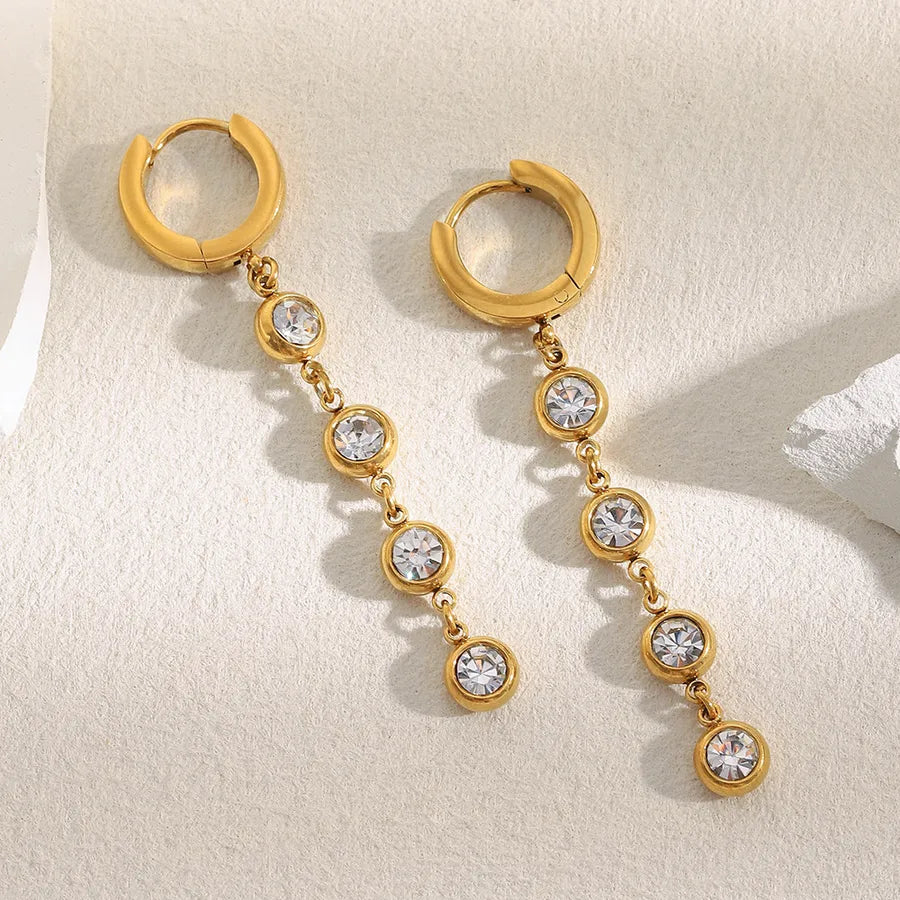 18K Gold Plated Stainless Steel Tassel Earrings