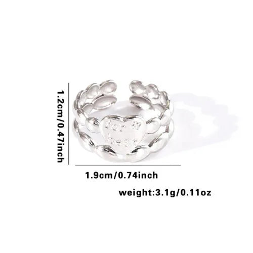 Titanium Steel Fish Tail Ring for Women