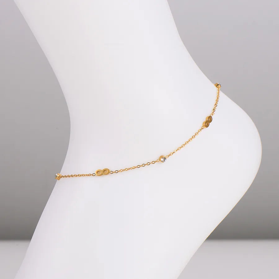 Gold Infinity Anklet – 18K Stainless Steel