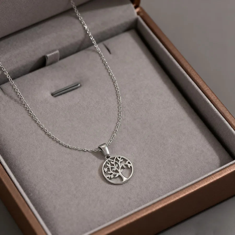 Silver Tree of Life Pendant Necklace