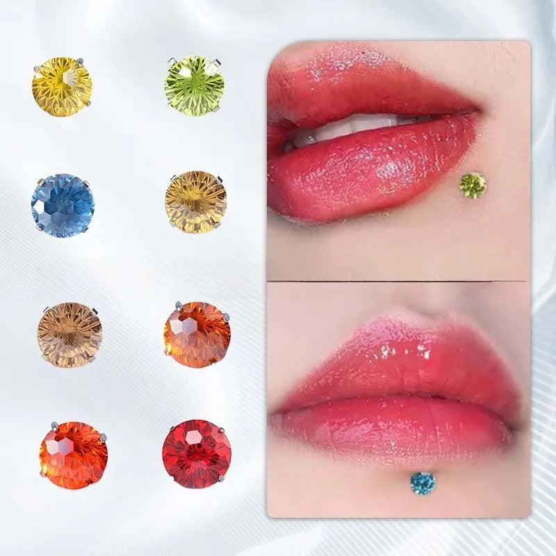 Titanium Geometric Lightning Ear Studs – 5 Pack