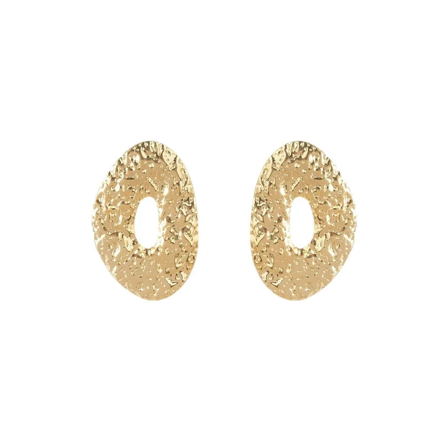 Irregular 18K Gold Plated Stainless Steel Earrings
