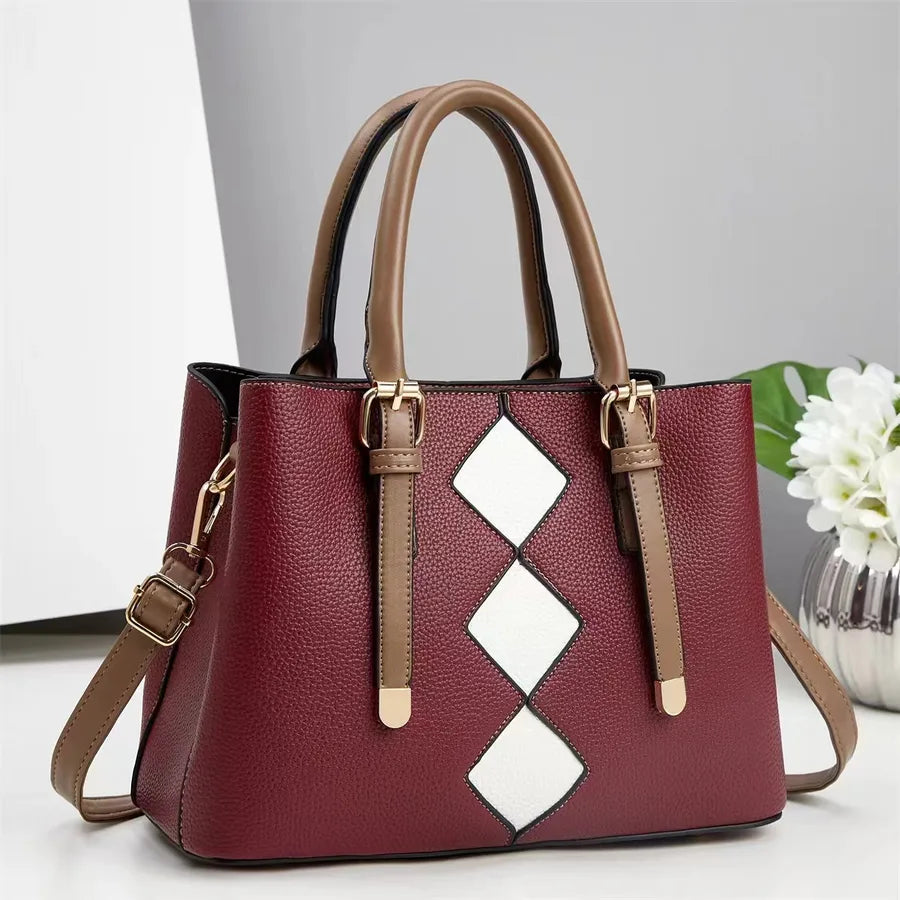 Trendy Street Style PU Envelope Shoulder Bag Red