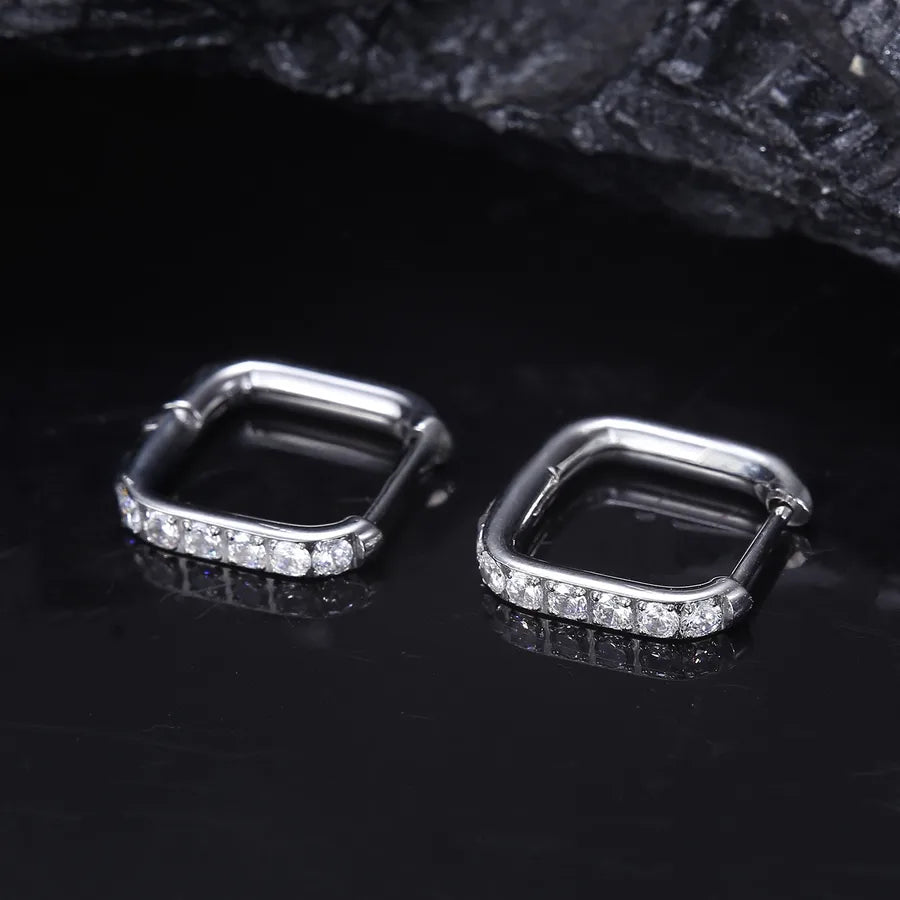 Titanium Steel Geometric Mini Hoop Earrings