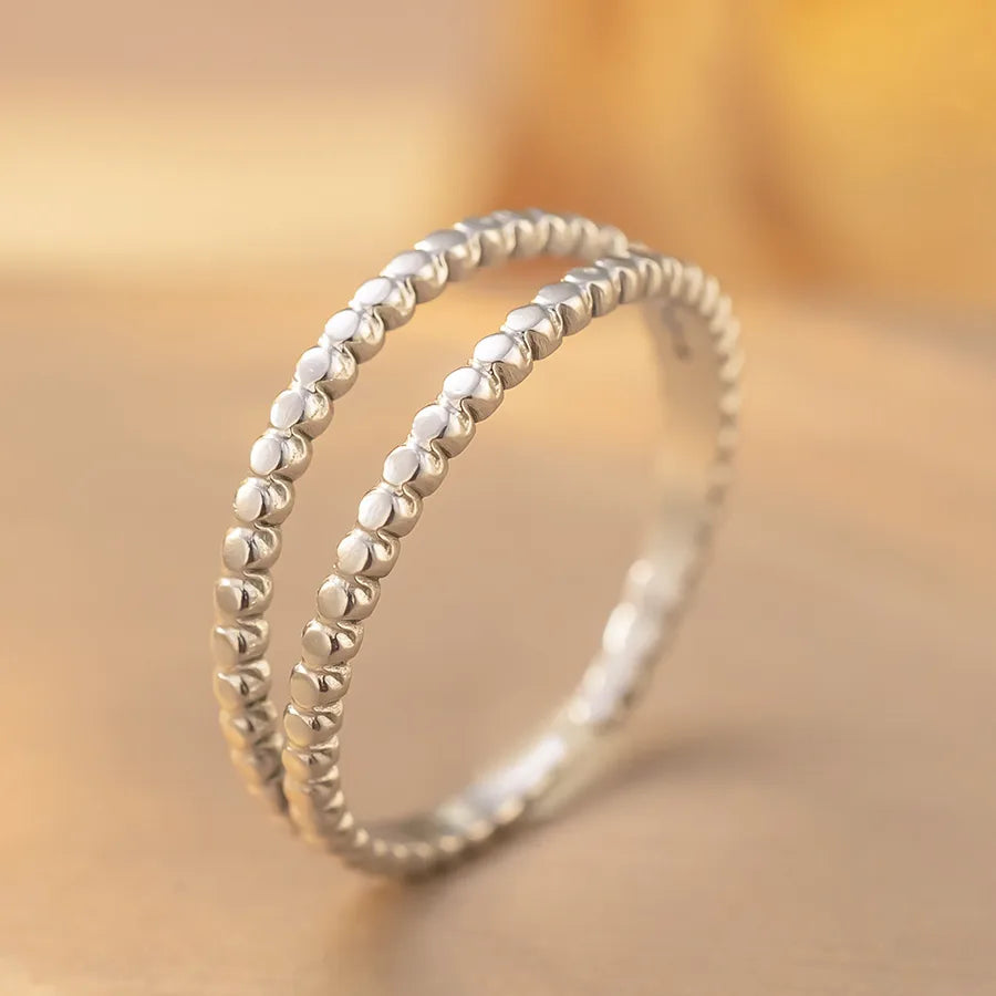 Geometric Titanium Steel Open Ring K274 Steel Color Ring Open