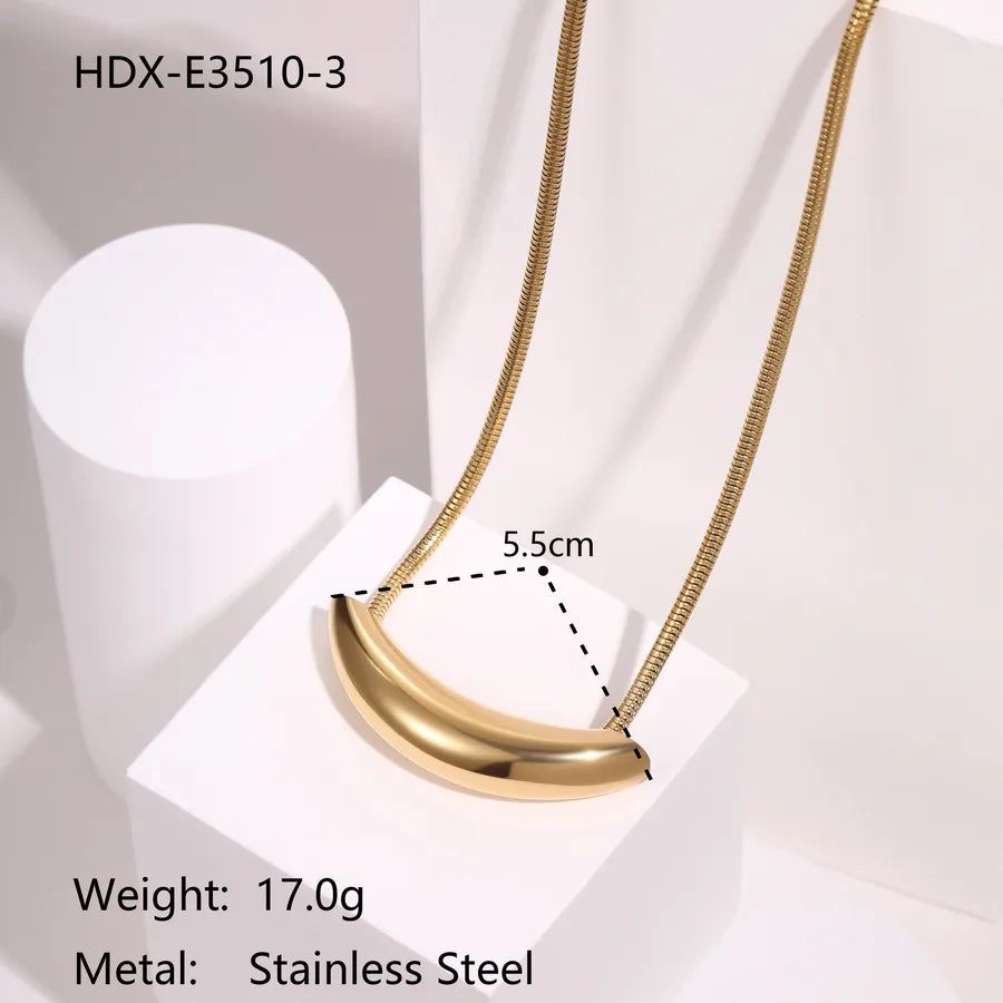 18K Gold Star Pendant Snake Chain Necklace HDX-E3510-3