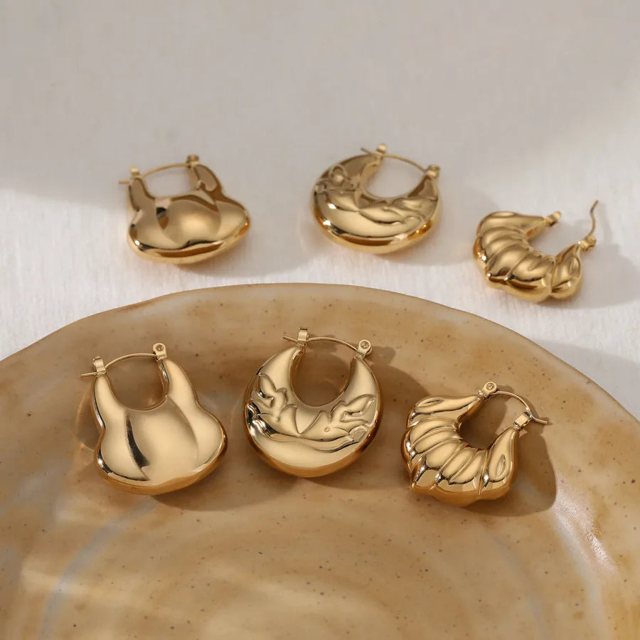 Elegant Geometric Stainless Steel Earrings