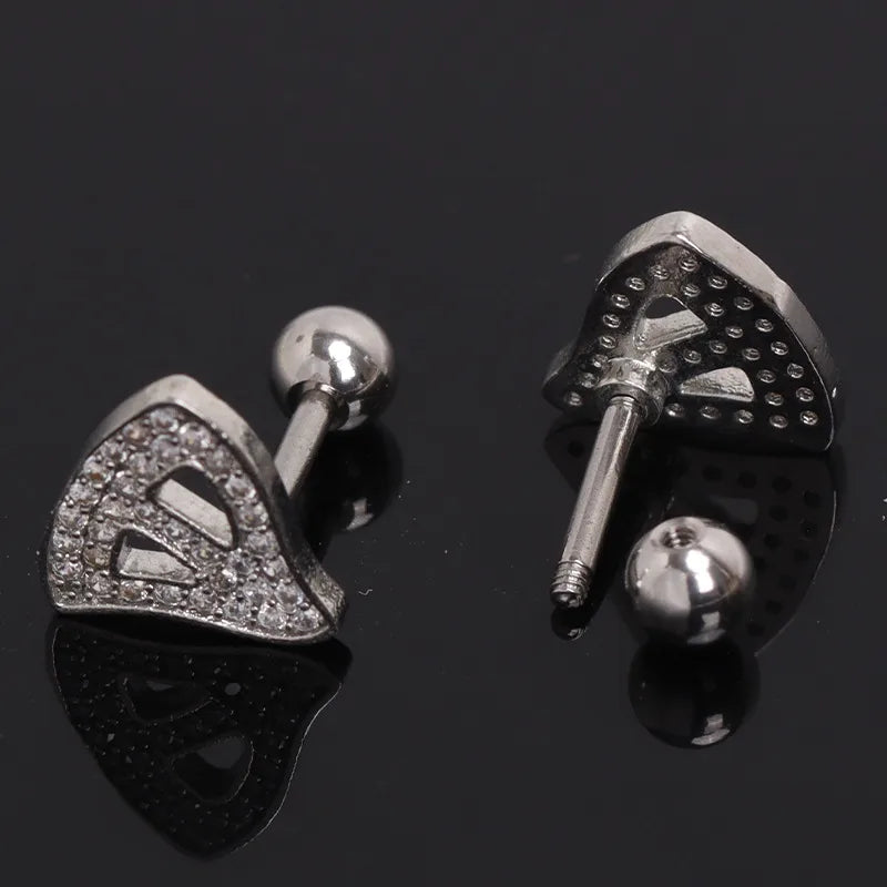 Men's Geometric Stainless Steel Ear Cuff
