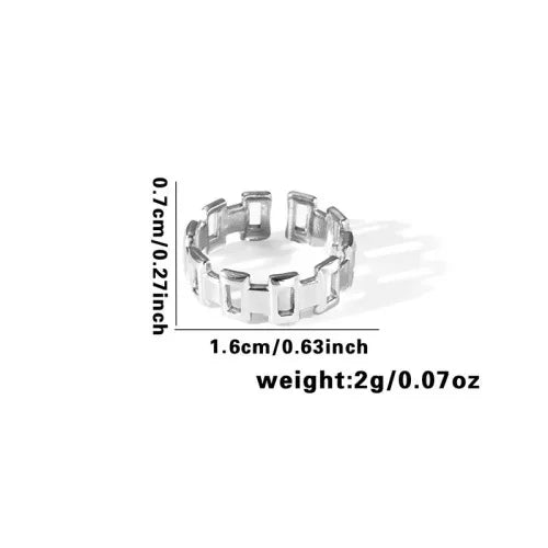 Titanium Steel Fish Tail Ring for Women