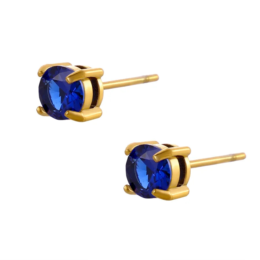 18K Gold Plated Geometric Titanium Steel Necklace One Size XE48862B12 9*9*1