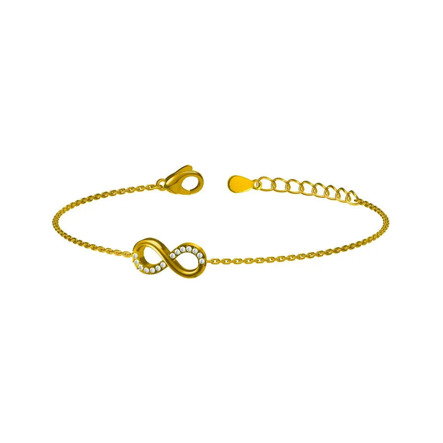 Infinity Titanium Steel Bracelet – PVD Coated B0042 Gold