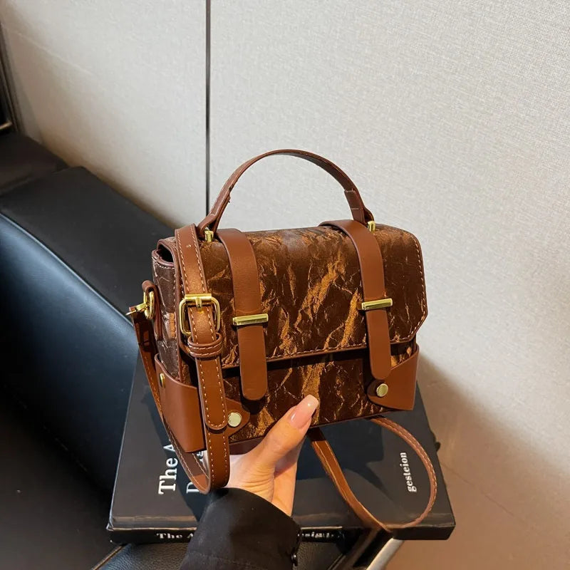 Vintage Square Crossbody Handbag – Autumn Edit - Smiling Maria - Everything For Women