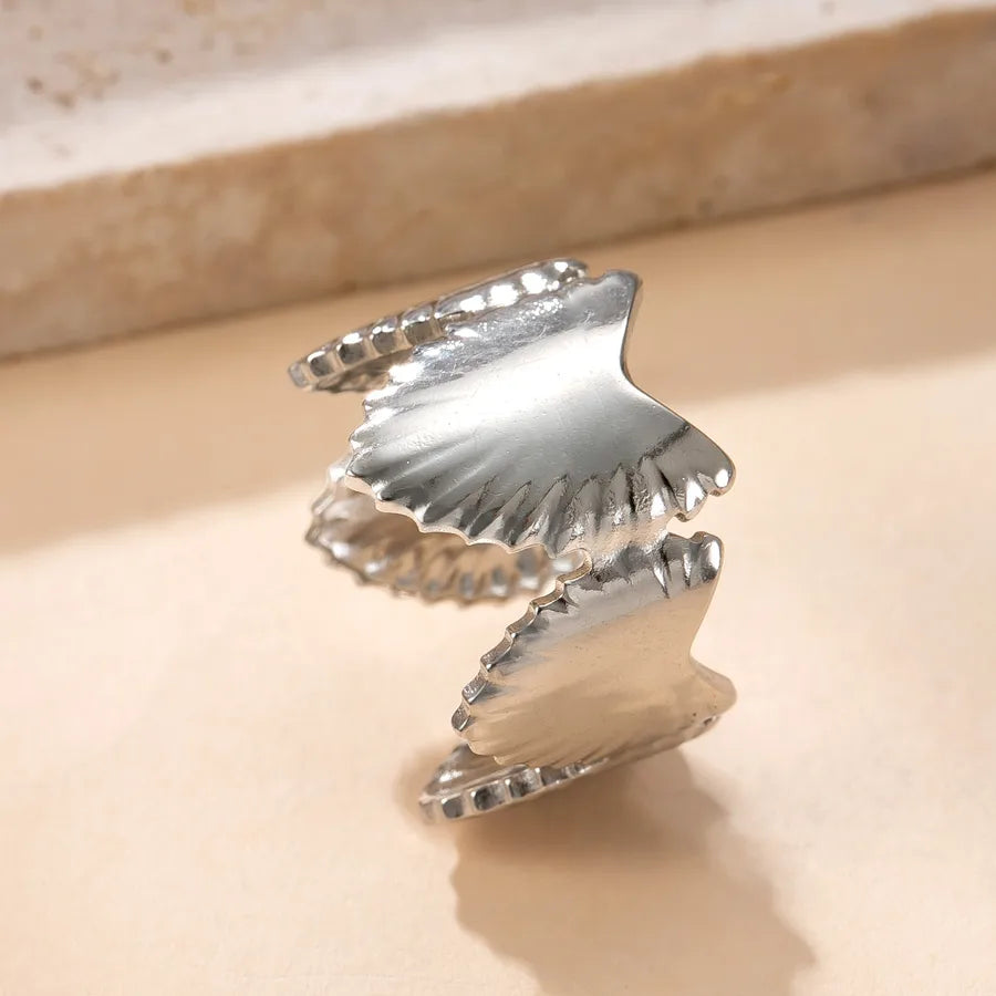 Geometric Open Ring in 304 Stainless Steel Average Size YYJZ359S