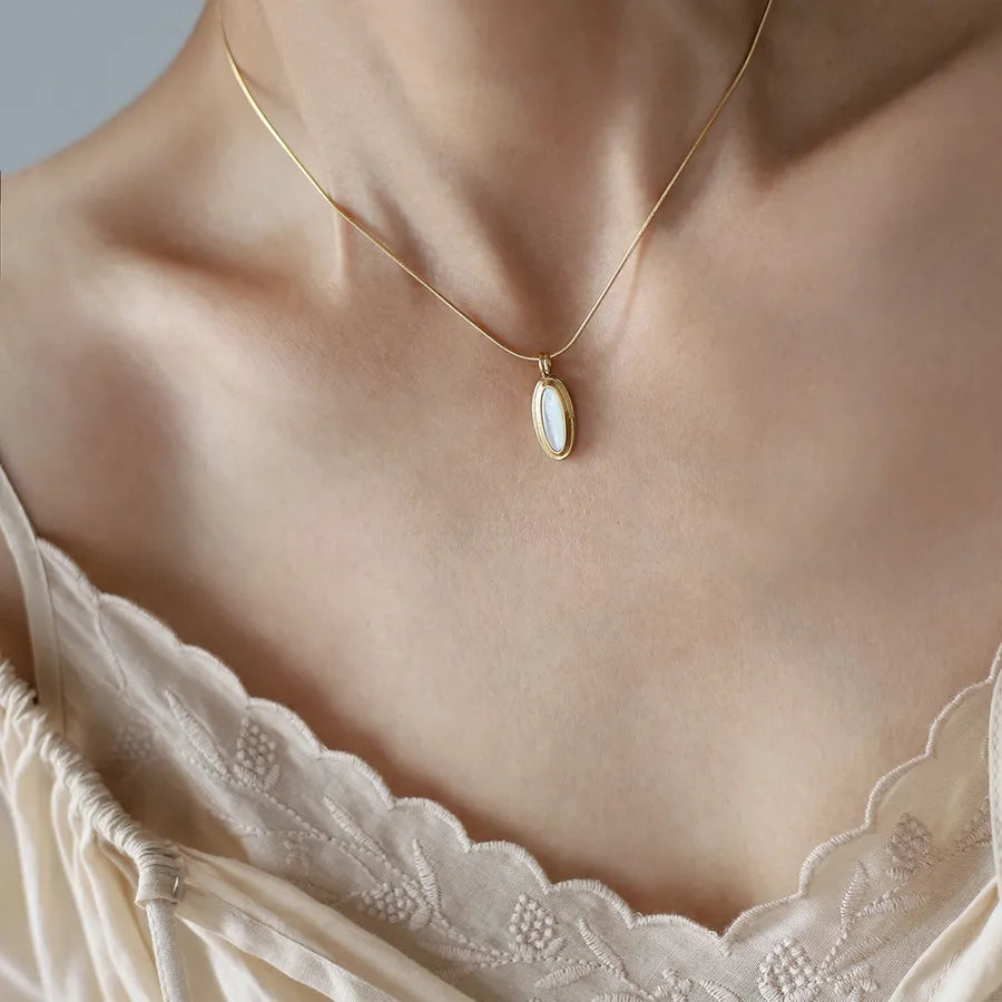 Gold Plated Snake Bone Necklace