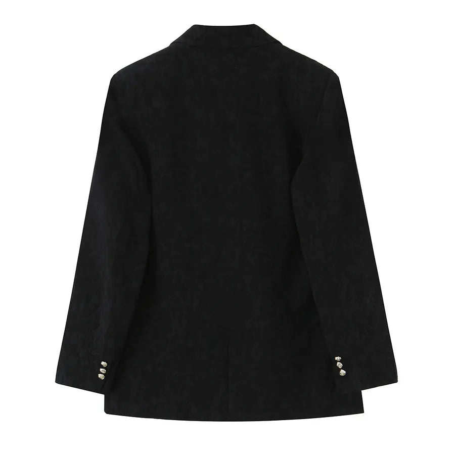 Women's Embroidered Blazer & Pants Set